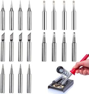 20Pcs 900M Soldering Iron Tips Lead-Free Soldering Iron Tips for Hakko, Radio Shack, Yihua Solder Station（Model：I/3C/B/K/2.4D）