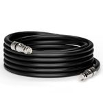 20 Feet | RG-11 Coaxial Cable | Made in The USA | F Type Cable High Definition with RG11 Coax Compression Connectors - (Black)