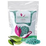 DERMAWAX Aloe Vera Hard Wax Beads 1kg – Stripless Film Wax for Hair Removal, Face, Legs, Underarms, Bikini Line & Brazilian, Professional Hot Wax, Made in Italy