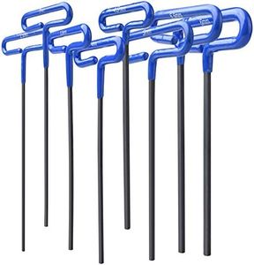 GogoBing Cushion Grip Hex T-Key Allen Wrench Metric Set- 8pc set Metric Sizes 2.5mm, 3mm, 3.5mm, 4mm, 4.5mm, 5mm, 5.5mm, 6mm, Blue