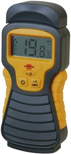 Brennenstuhl Moisture Detector MD (Moisture Meter for Wood/Walls/Building Material, with LCD Display) Anthracite/Yellow