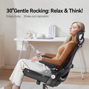 SIHOO Ergonomic Mesh Office Chair – Adjustable, Black