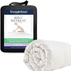 Snuggledown Oreiller en Duvet d'oie de Hongrie, Blanc, Single