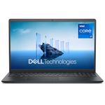 Dell 15 Laptop DC15250 15.6" FHD (1920 x 1080) 120Hz, Intel Core i7-1355U Processor, Intel UHD Graphics, 16GB DDR4 RAM, 512GB SSD, Windows 11 Home, UK Backlit Keyboard - Carbon Black
