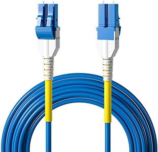 OS2 LC to LC Armor Fiber Patch Cable, 30m/98ft Single Mode Uniboot LC to LC Fiber Optic Cable, SMF, Duplex LC/UPC, 9/125μm, Indoor Armored LSZH