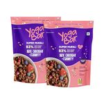 Yogabar Wholegrain Breakfast Muesli - Dark Chocolate + Cranberry, 700g (Pack of 2) (Super Saver Pack) | Healthy Cereals | Granola | Gluten Free | Antioxidant & Protein Rich