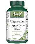 VORST Magnesium Bisglycinate 200mg 180 Vegan Capsules (Gentle) | Promotes Bone Health | Bis-Glycinate Supplement for Men & Women | Powder Pills | 1 Bottle