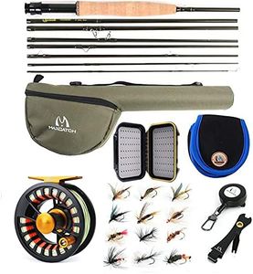 M MAXIMUMCATCH Maxcatch Alltime Travel Fishing Rod-Ultra Compact for Backpacking 8-Piece 9ft with RodTube (Size: 5/6/8wt) (Alltime Rod&Reel Combo, 9' 5wt 8pcs)