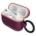 LifeProof Headphone Case for AirPods Pro, Shockproof, Drop proof, Ultra-Slim, Scratch and Scuff Protective Case for Apple AirPods, Includes Carabiner, Sustainably made, Dark Purple