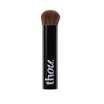 Thou Perfect Touch Blending Brush - Super-Soft Synthetic Bristles, Ideal for Blending Foundations, Concealers, Blushes, Highlighters, Black, Plastic Handle, 5cm Wand