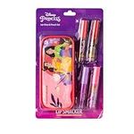 Lip Smacker Disney Princess Lip Gloss Set, Makeup Set for Girls with 4 Colorful Lip Glosses, Included Zip Pouch