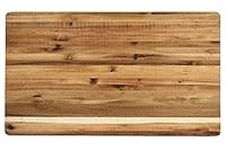 Villa Acacia Extra Large Wood Cutting Board 30 x 18 x 1.5 Inches Thick with Premium Edge Grain Construction