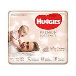 Huggies Baby Premium Soft Pants, Extra Small Size Diaper Pants, 90 Count