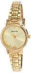 Sonata Quartz Analog Champagne Dial Metal Strap Watch for Women-NS8096YM02