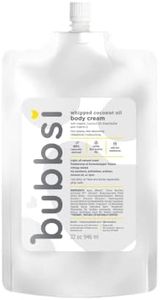 Bubbsi Whipped Coconut Oil Baby Lotion for Eczema, Dry Skin, Baby Acne, KP | Organic Coconut Oil, Shea Butter, Vitamin E | Light, Natural Scent | EU Compliant, Vegan (Refill Pouch, 32oz)