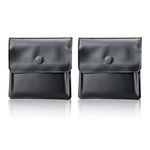 ZZLBZN 2 Pcs Portable Pocket Ashtrays, Portable Cigarette Ash Portable Compact and Fireproof Pocket Ashtrays Smell Proof Bag Cigarette Case Accessories Litter Tray