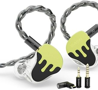 BASN BmasterX Wired in Ear Audio Monitor 6 Drivers Multi Jack (Lime Green)