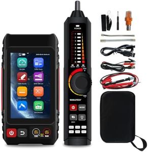 All-in-One Network Cable Tester, WANLUTECH Tone Generator with Probe Support TDR Cable Tester OPM VFL DMM PoE Check Wire Map Continuity Test Cable Tracer Video Level Meter(LT-600T)