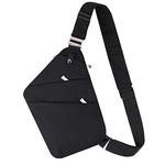 VADOO Anti-theft Crossbody Bag, Personal Flex Bag Sling Bag for Men and Women