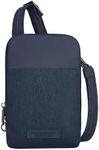 Travelon Anti-Theft Metro Stadium Mini Crossbody, Navy Heather, One Size, Travelon Anti-theft Metro Stadium Mini Crossbody