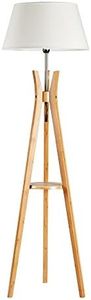 New Oriental Modern Tripod Standing Floor Lamp Living Room Bedroom Office Reading Light 156cm White