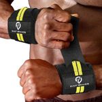 EVMT Premium Weightlifting Wrist Wraps 20"- Durable Wrist Straps for Weightlifting, Enhanced Wrist Support, Ideal Lifting Straps and Wrist Wraps for Weightlifting