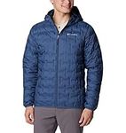 Columbia Men's Delta Ridge Down Hooded Jacket, Dark Mountain, X-Large