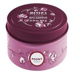 Mrs. Meyers Clean Day Scented Soy Tin Candle, 12 Hour Burn Time, Made with Soy Wax and Essential Oils, Peony, 2.9 oz