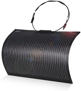 ATEM POWER Monocrystalline 55W Flexible Solar Panel 245° Bendable 12V Portable Solar Charger with Uneven Surfaces Lightweight for RV Tent Roof Boat Cabin Marine Camping