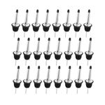 48 Pack Liquor Bottle Pourers, Stainless Steel Liquor Pour Spout, Olive Oil Spout, Bar Bartender Bottle Pourers for Alcohol with Rubber Dust Caps, Tapered Spout