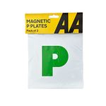 AA Fully Magnetic P Plates for Recently Qualified Drivers - AA0347 - One Pair Universal Easy Fit, Green