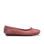 Clarks Women's Freckle Ice Ballet Flat, Dusty Rose NBK, 6 UK