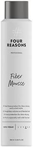 FOUR REASONS Professional Curl Enhancing Volumizing Mousse - Long-lasting Flexible Hold for Curly, Wavy and Straight Hair, VEGAN 6.8 Oz