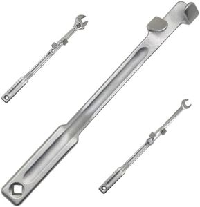 Gaquolam Wrench Extender Tool Bar Torque Amplifier Extra Leverage Wrench Extension Auto Repair Wrench Connecting Rod with 1/2 Inch Square Hole Fit for Drive Click Torque Wrench (Wrench Extender)