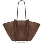 ACUYE Leather Tote Bag for Women Faux Leather Work Bag Top Handle Bag Dumpling Bag Trendy Y2K Bag Hobo Handbag