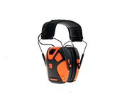 Caldwell E-Max - ADULT Hot Coral - Low Profile Electronic 23 NRR Hearing Protection with Sound Amplification - Adjustable Earmuffs for Shooting, Hunting and Range