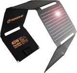 FlexSolar 40W Portable Solar Panel for Small Power Station,Camping Solar Panels with USB QC 3.0/USB C/18V DC Outputs for Phones, iPad, Laptop,Solar Panels for Backpacking Outdoor Van RV Trip