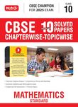 Mtg Cbse 10 Years (2024-2015) Chapterwise Topicwise Solved Papers Class 10 Mathematics Standard Book - Cbse Champion For 2025 Exam | Video Solution Of Pyqs (Based On Latest Pattern)