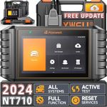 FOXWELL NT710 fit for Ford Lincoln Mercury OBD2 Scanner, All Resets ABS Bleeding SRS SAS TPMS BMS DPF Regen Battery Register Code Reader, Full System Bi-Directional Diagnostic Scan Tool, Free Update