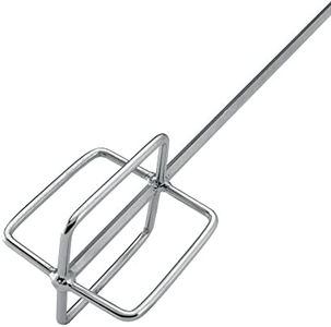 QEP 61205 24 in. Professional Chrome-Plated Steel Thinset and Grout Mixing Paddle for Corded Drills