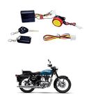 AYW 12V Waterproof One Way Security Alarm Kit System,Remote Control Engine Start Keyless Anti-Theft Two Wheeler(Bike,Motorcycles and Scooters) Alarm for Royal-Enfield-Bullet-350