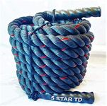 Battle Rope Strength Training 40 Feet Poly Dacron Exercise Rope