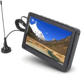 Portable TV, 6 Inch TFT LED Display 1024x600 Resolution, USB Rechargeable Battery Operated Digital Television with Remote Control for Camping and Outdoor Activities