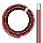 10 Gauge Wire - iGreely 30 FT Red & 30 FT Black 10 Gauge Tinned Copper Electrical Wire Cable for Solar Panel Car Audio Automotive Trailer Marine Harness Wiring 10AWG 30Ft