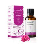 Aromahpure Fragrance Oil | 15 ml | Geranium Aroma Oil for Home Fragrance | Best for Aromatherapy | Helps in Meditation | Used in Diffusers, Candles, Air Fresheners, Soaps, IFRA Certified