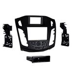 METRA 99-5827B Double/Single DIN Radio Installation Kit for 2012-Up Ford Focus, Black