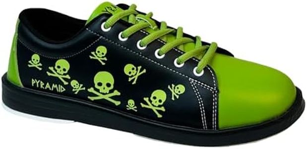 Pyramid Men's Skull Black/Green Bowling Shoes (Size 10)