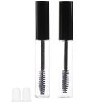 Vinayakart 2Pcs of 7ml Empty Tube Eyelash Cream Mascara Wand Container Bottle Vials with Brush and Plugs DIY