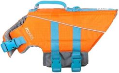 RC Pet Products Tidal Life Vest, Adjustable Dog Life Jacket, Orange/Teal, Medium