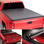 Galaxy Auto Soft Roll-Up for 2015-24 Ford F150 6.5' Bed (Styleside Models Only) - Black Roll Up Truck Bed Tonneau Cover